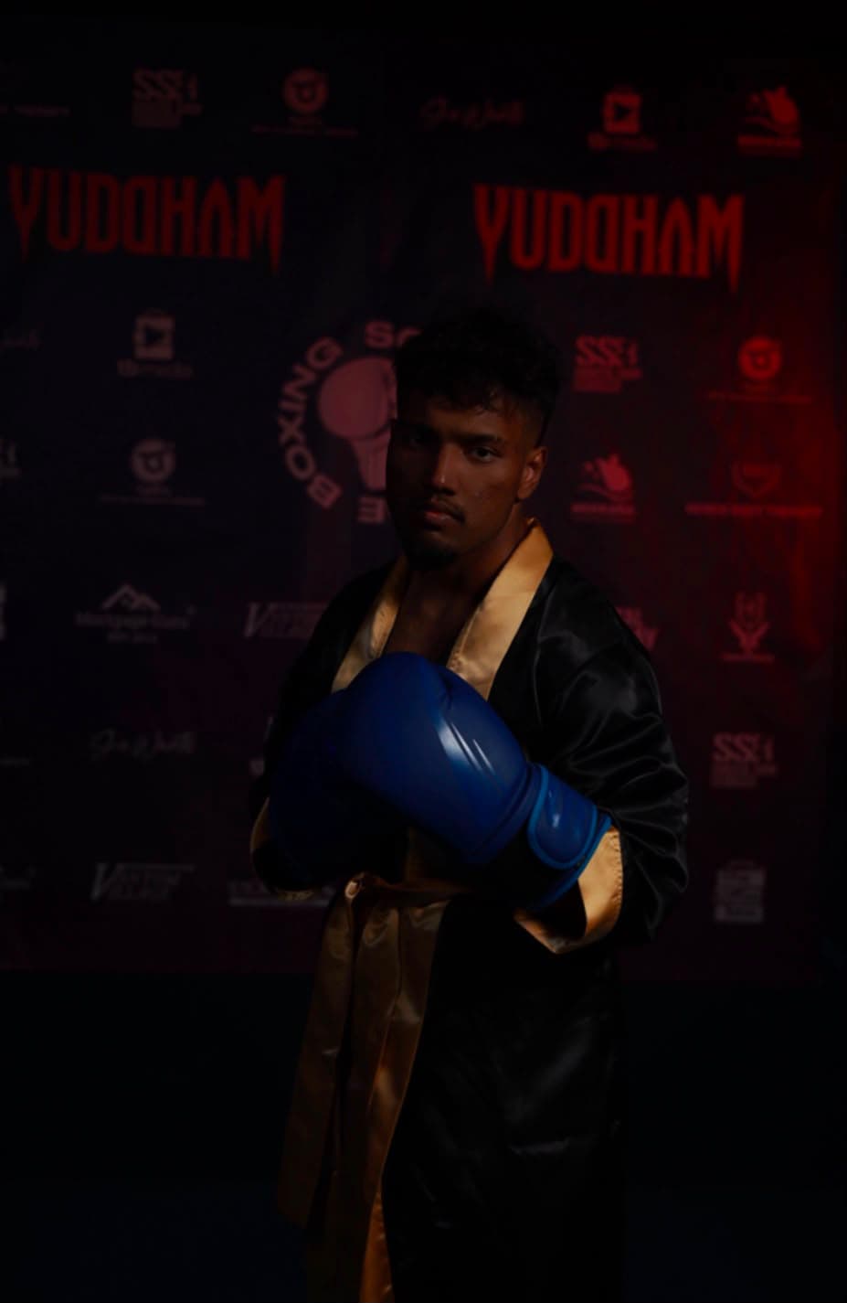 Samuel Da Costa ringside portrait, South Side Boxing fight night